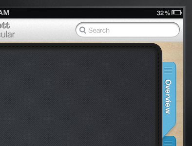 Smapplication Homepage folder search tabs