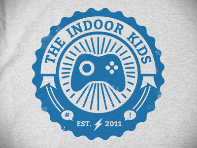 Indoor Kids circle logo mark video games