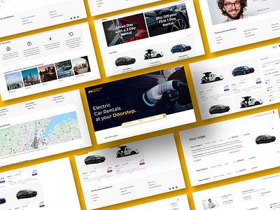 Luxury electric car rentals - Web App app carrental design electriccar luxury minimal ui uiux ux webapp