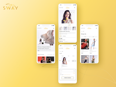 Sustainable fashion e-commerce app chic classy clothing e commerce ethical fashion garment minimal modern new product design stylish sustainable trend ui uidesign ux uxdesign vogue webapp