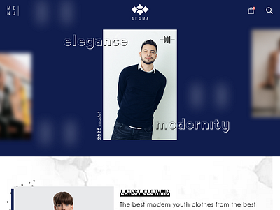 Development of a clothing store front branding design logo ui ux web website