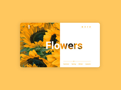 Flowers UI branding design ui ui design uiux ux web website