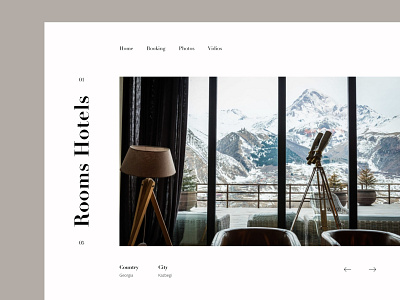 Rooms Hotel architecture design hotel hotels minimal travel traveling typography ui web webdesign website