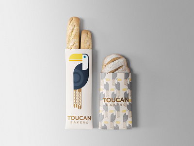 Toucan Bakers Branding art bakery bakery logo brand identity branding illustration restaurant toucan toucan logo