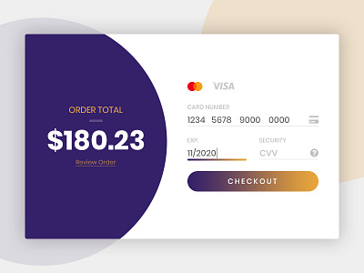 Daily UI: Credit Card Checkout 002 checkout credit card dailyui dailyui002 gradients