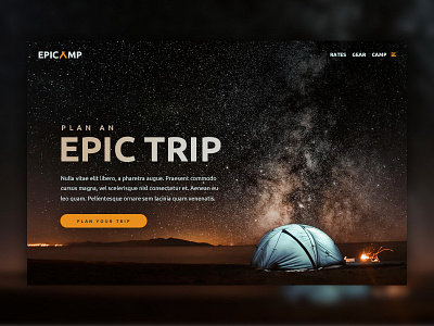 Daily UI: Landing Page