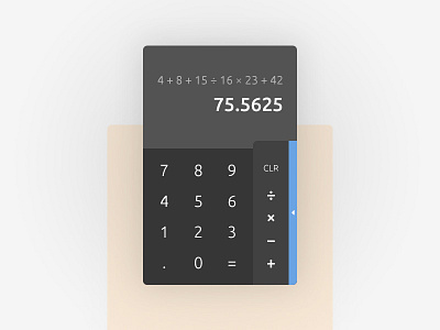 Daily UI: Calculator 004 calculator dailyui dailyui004 ui