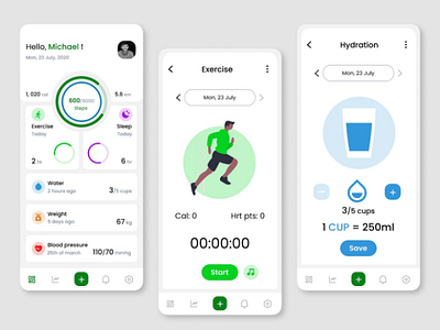 Fitness tracker app