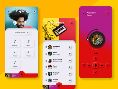 Neomorphic Music App