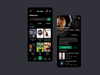 MOVIE APP app design movie app uidesigner uiux