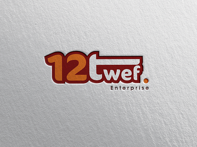 Twelve enterprise 'B' concept branding design illustration logo typography