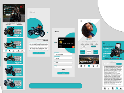 WoWBikes colors design font growth typography ui ux web
