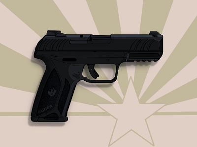 Ruger 2nd amendment arizona digitalart guns handgun procreate ruger sleeknote