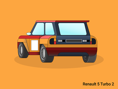 Renault 5 Turbo 2 rear view