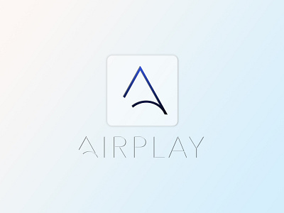 A logo airplay branding design graphic design icon logo typography