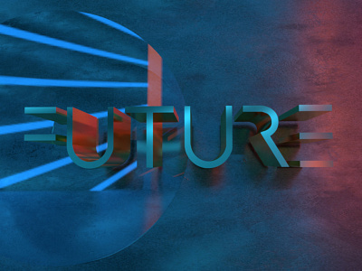 Future 3D 3d adobe dimension branding design graphic design render typography