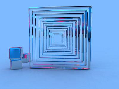 Maze Optical illusion 3d adobe dimension design graphic design maze optical illusion