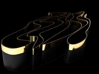 Abstract 3D gold background