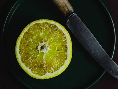 Citrono sur telero knife lemon plate vahin sharma