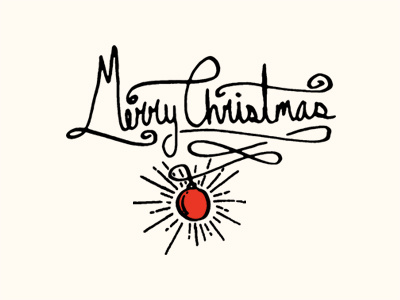 Merry Christmas Doodle christmas draw hand drawn handwriting holidays ornament script type