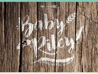 Baby Shower azteca baby baby boy baby shower feather rustic shower type wood