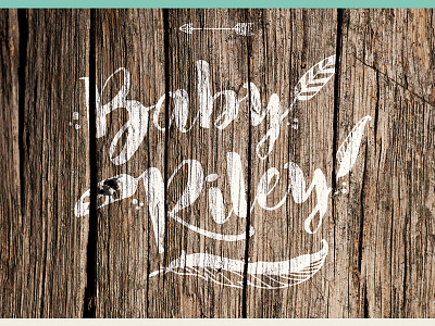 Baby Shower azteca baby baby boy baby shower feather rustic shower type wood