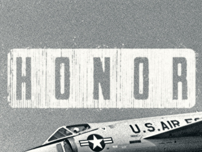 HONOR logo military type typography veterans