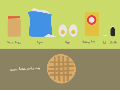 Holidays of June: Day 012 cookie eggs holidays of june illustration peanut peanut butter sugar