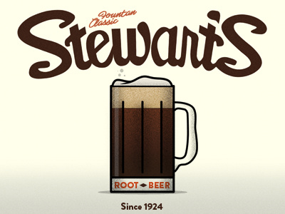Holidays of June: Day 017 1900 beer brown bubble classic coke cream soda dustin addair fizz holidays of june mug root root beer soda stewarts vintage
