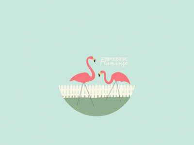Holidays of June: Day 023 circle dustin addair flamingo grass holidays of june pink summer yard