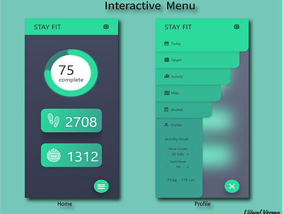 Interactive menu adobe xd adobexd app design graphic design interaction ui ui ux uidesign uiux user experience user interaction user interface ux