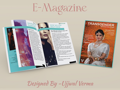E- Magazine branding canva design e magazine illustration illustrator magazine ngo photoshop print print item design social work