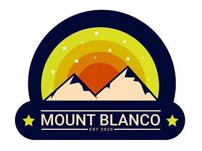 Ski mountain logo