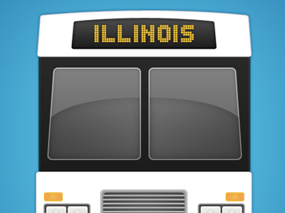 BrightBus Icon blue bus icon illinois iphone university