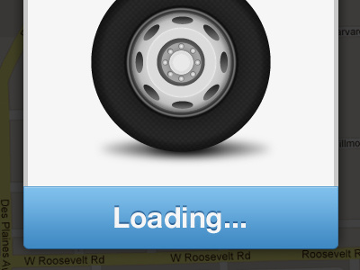 Loading Notification bus icon iphone loading navigation notification tire ui