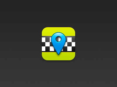 Taxi icon app hail icon ios location taxi