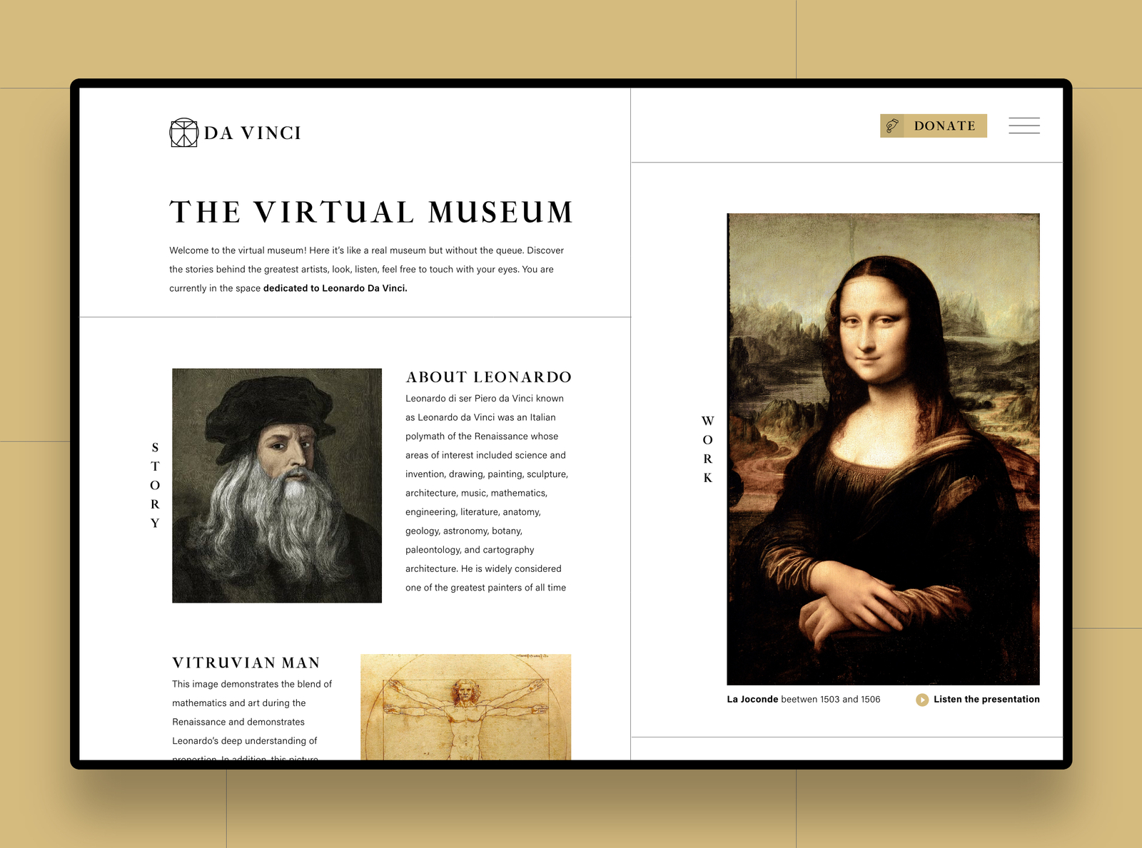 The Virtual Museum by Jessy Barret on Dribbble