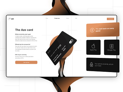 Banking website product presentation blackandwhite business card clean concept dailyui gradient interface interfaces minimal minimalist mininal modern money orange responsive technology ui ux webdesign