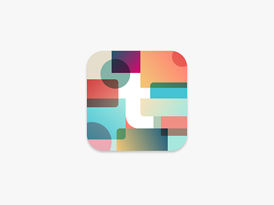 Collage app icon appstore blog logo collage color exploration gradients logo design rebound tumblr