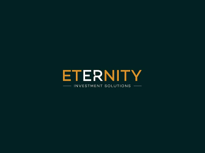 ETERNITY Real Estate Logo. 3d animation branding design estate eternity graphic design illustration logo logo design motion graphics real ui ux vector