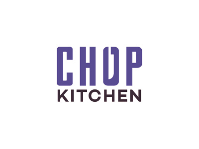 Chop Kitchen Logo. branding chop chopkitchen cooking design designer food graphic design illustration kitchen knife logo res restaurants ui ux vector