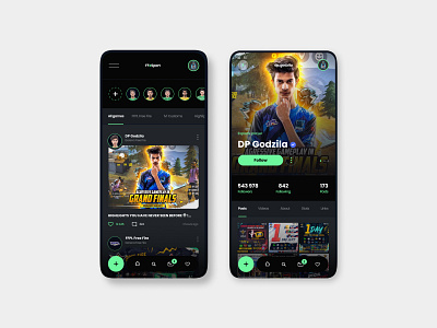 Esport App app app design branding design esports free fire gmaing mobile mobile app uiux