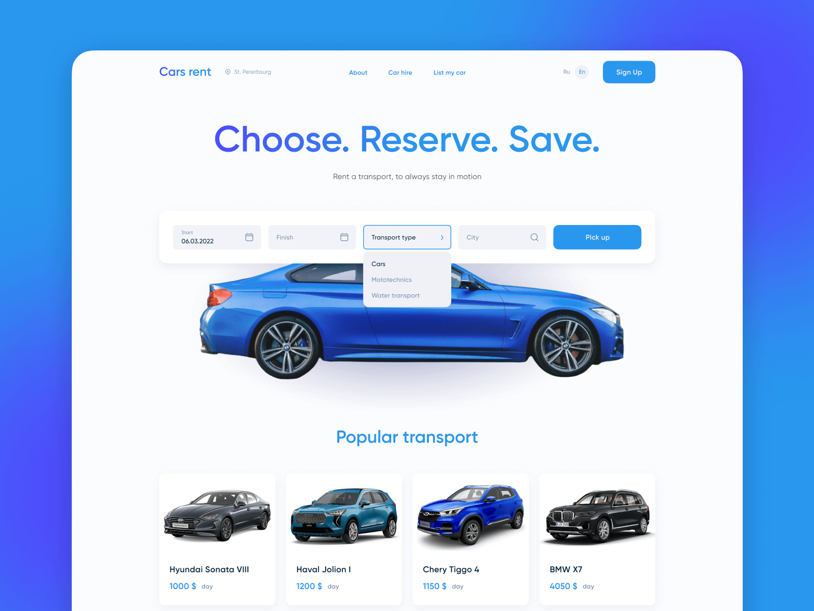 Car Rental Website