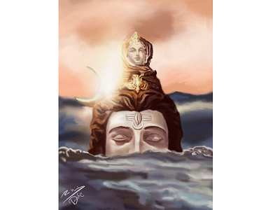 Mahadev beautiful design design art design digital digital digital illustration digital painting digitalart god hindugod lord mahadev mythological painting shiv shiva sketch