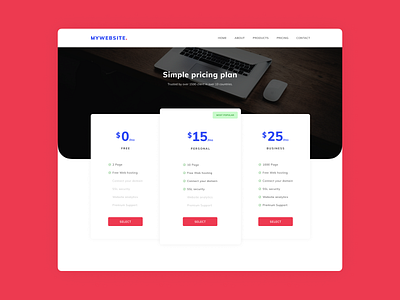 Pricing page