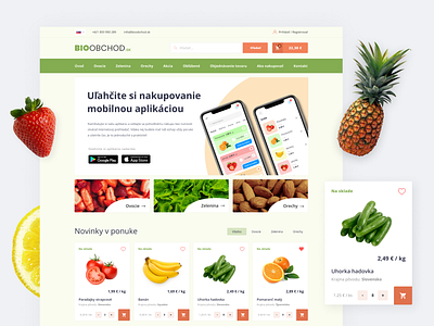 Grocery Shop landing page