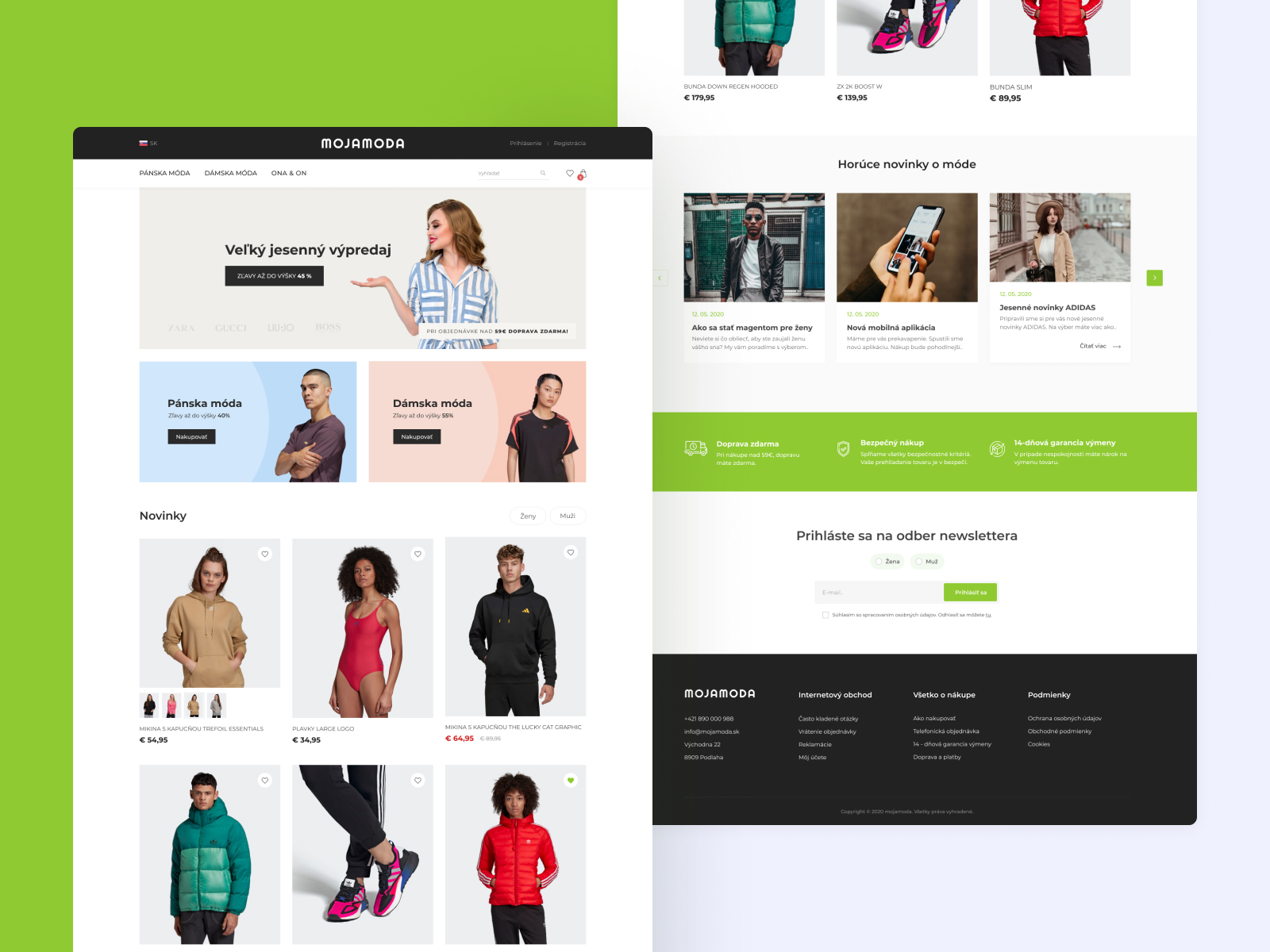 Website Clothing. Clothes commercial. Clothings website of about Section.