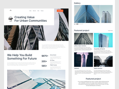 Modern construction website modern construction website safikulislamemon ui ux