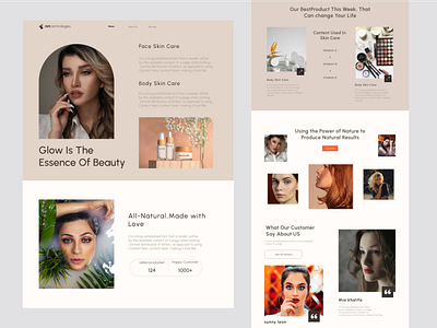 Beauty care product website