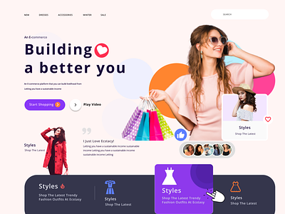 Fashion shopping website Template